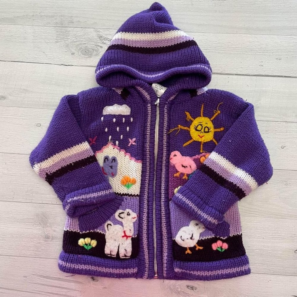 Isabella Mia Kids Peruvian‎ Wool sweater size 0 (6-12 months)